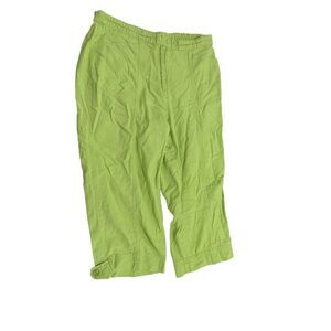 Lesile Fay Sport Lime Green "Options" Trousers Size 12
